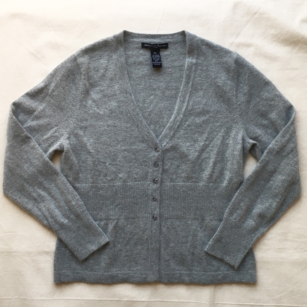 Marina Luna Angora Wool Blend Cardigan, Petite XL